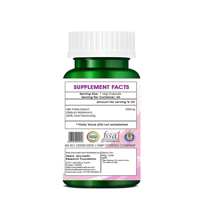 True Essence Research Foundation Milk Thistle extract - 60 caps