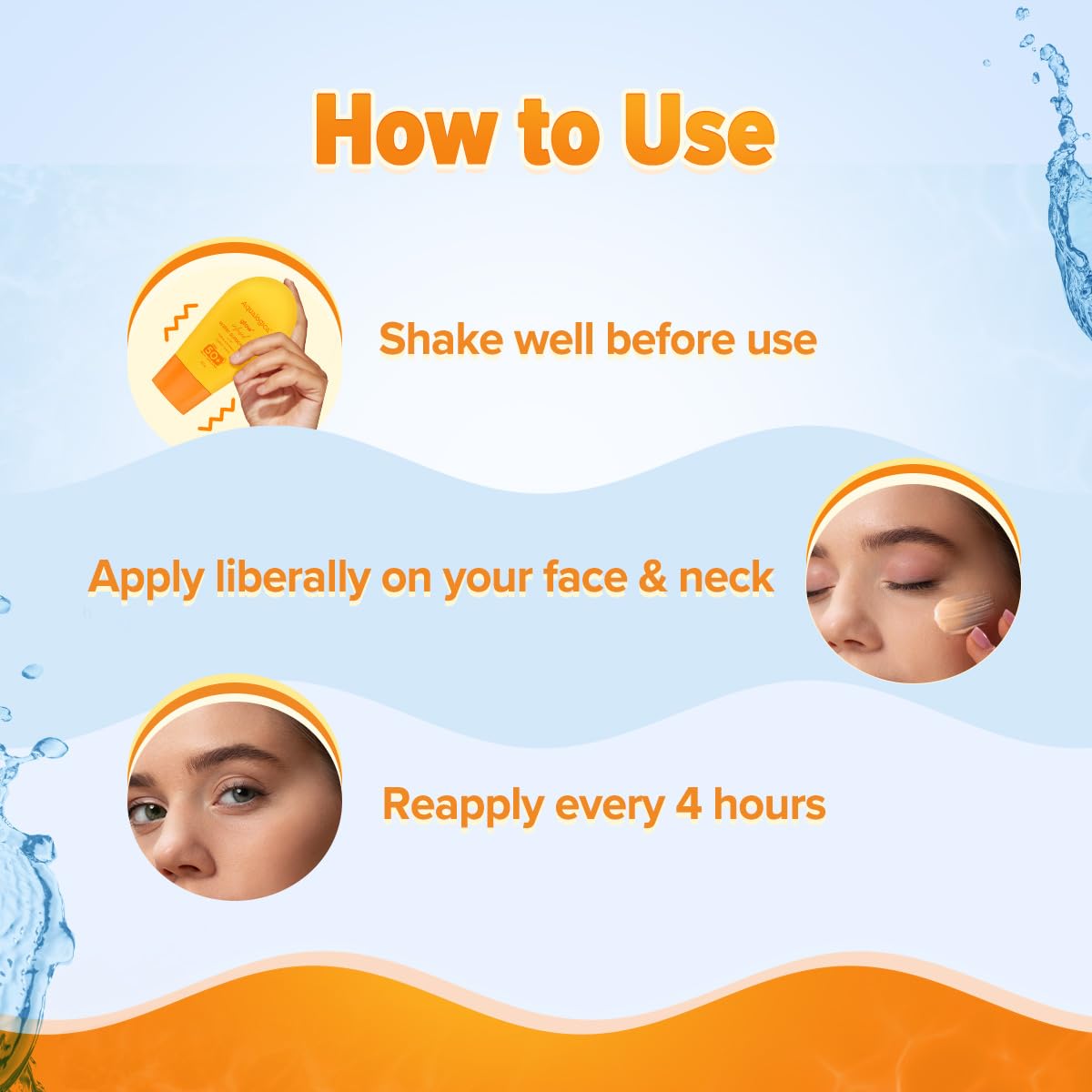 Aqualogica Glow+ Infused Water Sunscreen For All Skin Types Spf 50+ Pa++++ With Papaya&Vitamin C|Gives Glowing&Hydrated Skin|Lightweight,Hydrating & No White Cast - 50G,Pack Of 1