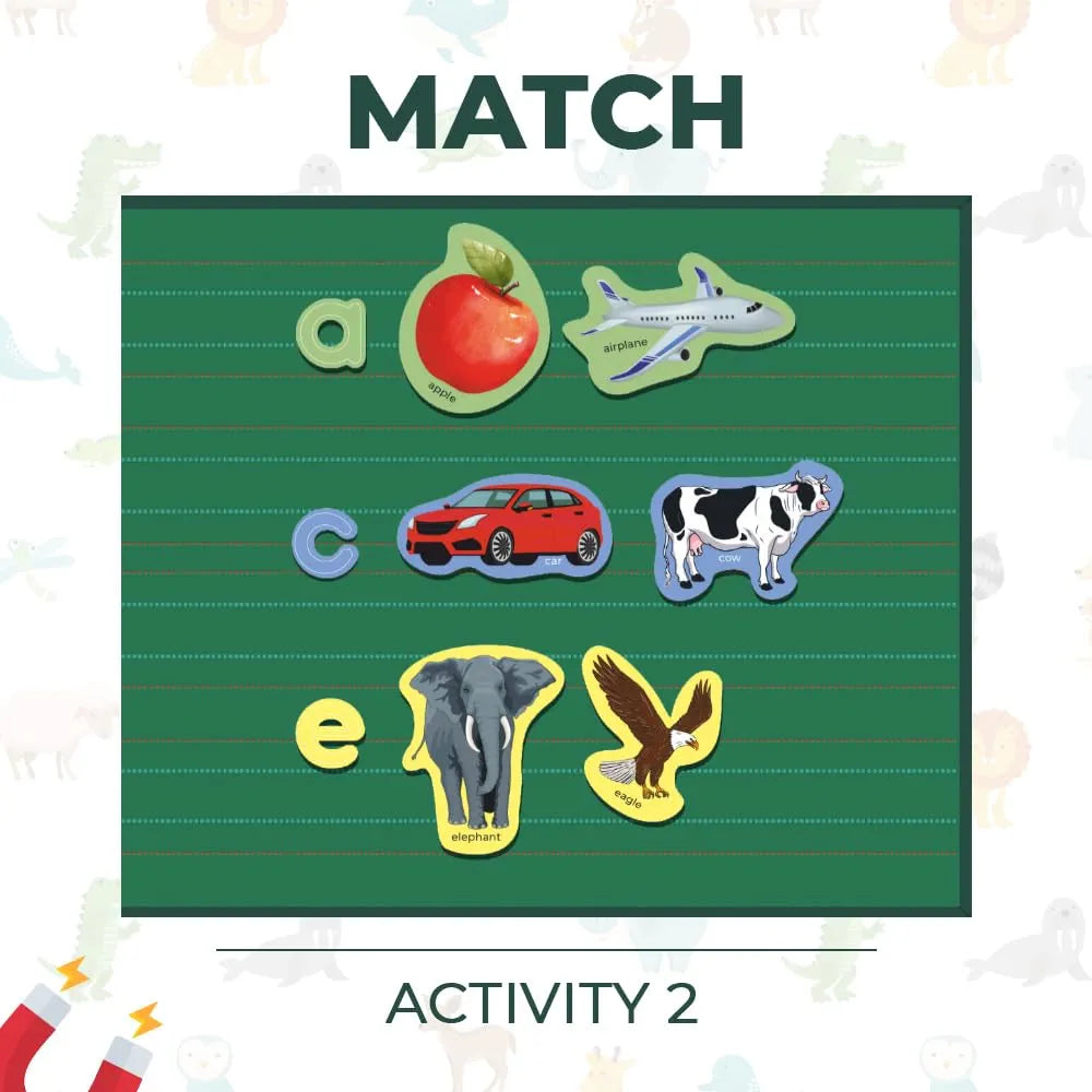 Pelikas Toyz Magnetic Alphabets for Kids, Montessori Toys for 3 + Year Old, Spelling Games for Kids 5 Years, Gift for Boys Girls - Magnalogix Alphabet on The Go !