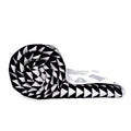 Divine Casa Super Soft Geometric 120 GSM Microfiber Winter Single Bed Size Quilt Comforter TC - 120 Colour Bright White and Black