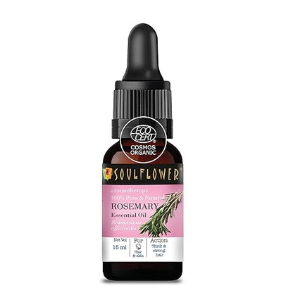 Soulflower Rosemary Essential Oil - 15 ml