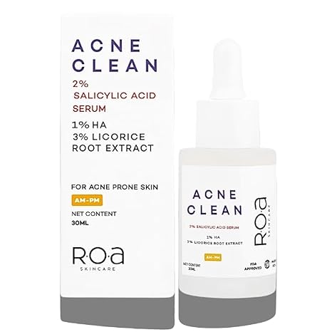 R.O.A Skincare Acne Clean Salicylic Acid serum for Acne Prone Oily Skin - 30 ml