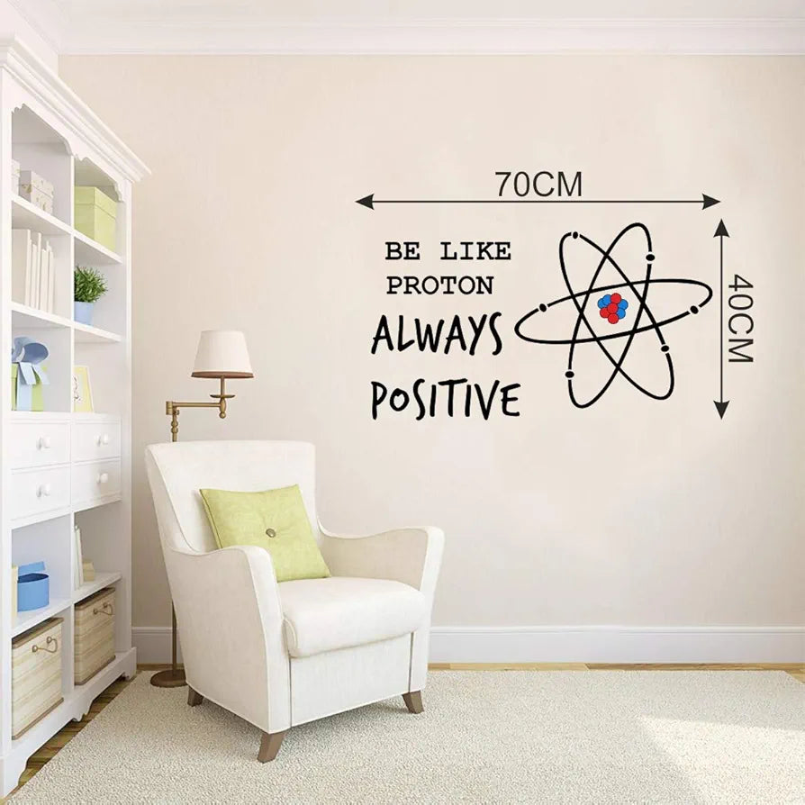 Decal O Decal Vinyl Always Positive Wall Stickers Multicolour