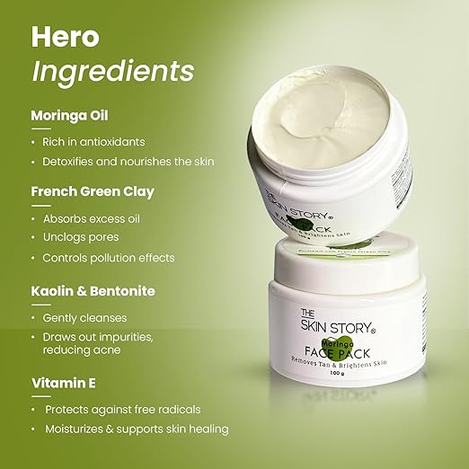 The Skin Story Hydrating Moringa Face Pack - 100 gms