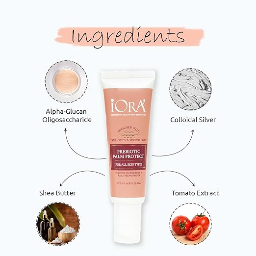 Iora Prebiotic Palm Protect Hand & Nail Balm Dry Hands - 50 gms