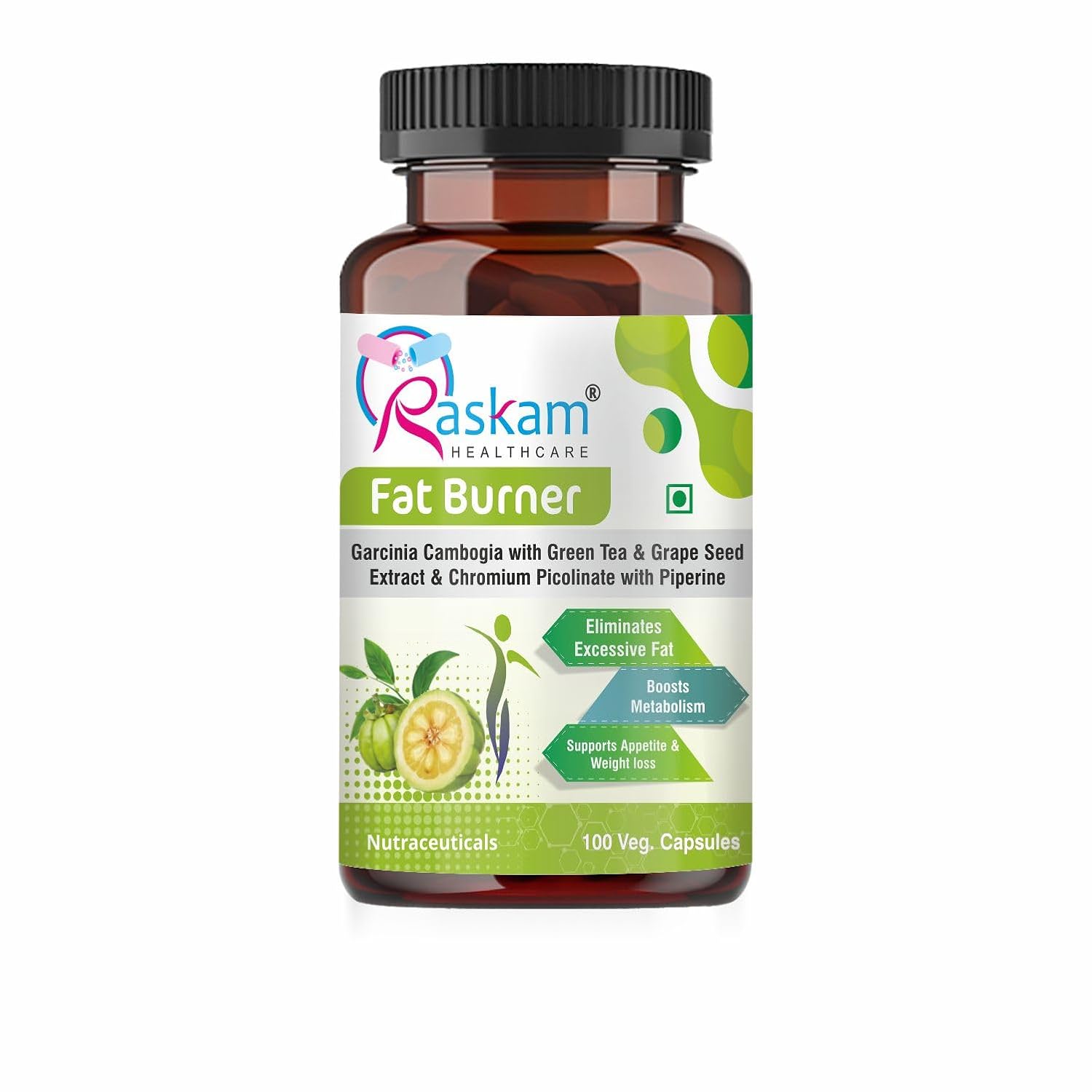 Fat Burner - 100 Capsules- Weight Loss Supplement with Garcinia Cambogia, Green Coffee Beans Green Tea Extract Metabolism Booster Belly Fat Burner for Men & Women