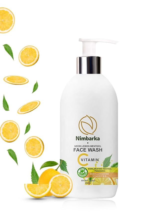 Nimbarka Vitamin C & E Neem Lemon Menthol Face Wash - 250 ml