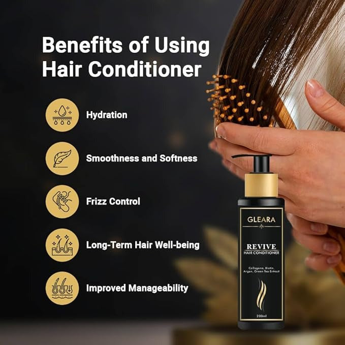 Gleara Revive Hair Conditioner for Men and Women - 200 ml
