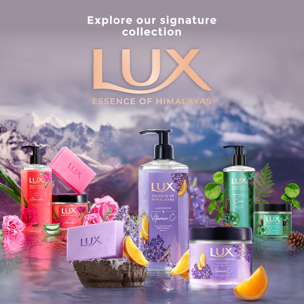 Lux Essence of Himalayas | Cedarwood Oil & Cica|100% Natural himalayan oil | Soothing Body Wash 400 ml