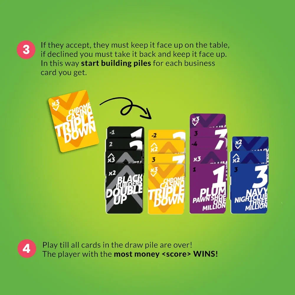 Binca Card Game - White Washers, Bluffing & Strategy Game for All Ages, Fun Family & Party Game for Teens & Adults, Perfect for Ages 12, 13, 14 & Up