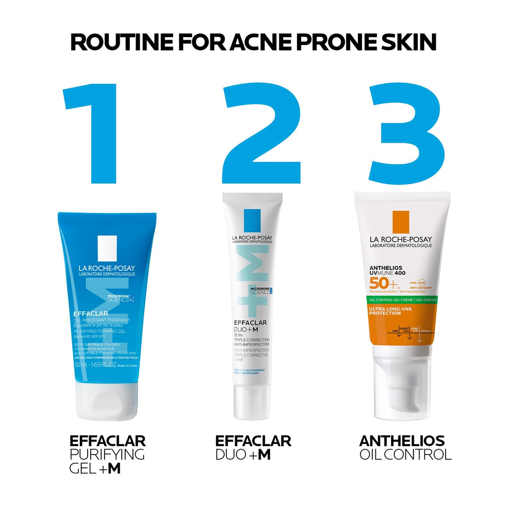 La Roche-Posay Anthelios Sunscreen UVMUNE400 Oil Control Gel Cream SPF50+ |Matte finish Invisible Sunscreen for Oily, Blemish & Acne-Prone Skin, 50 ml