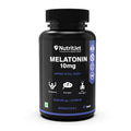 NutritJet Melatonin 10mg Sleeping Aid Pills, Sleep Supplement For Stress Free Sleep & Calm Relax - 60 Vegetarian Tablets