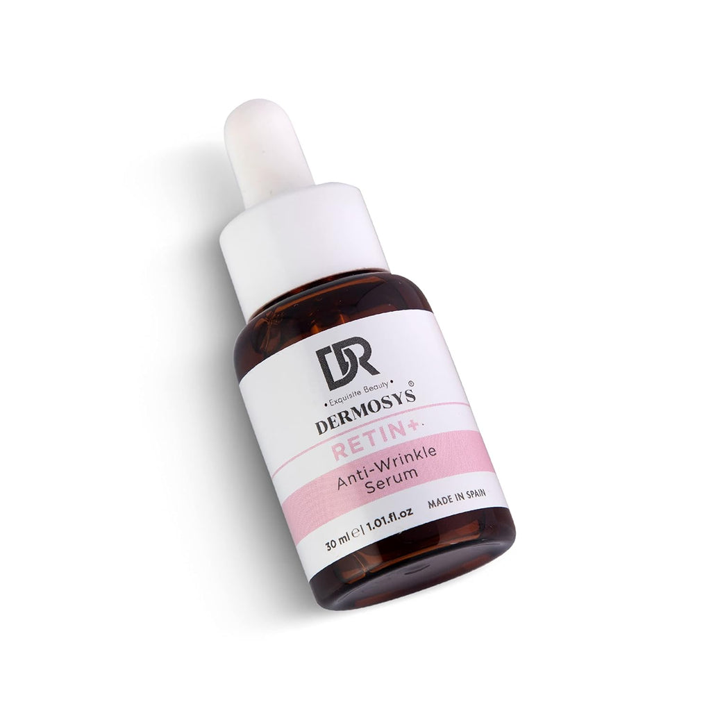 DERMOSYS Anti Wrinkle + Retinol Serum | 30ml Retinyl Palmitate | Anti Aging Serum for Daily Use | Sulphate & Paraben Free | Lift & Firm Skin | For All Skin Types - 30ml