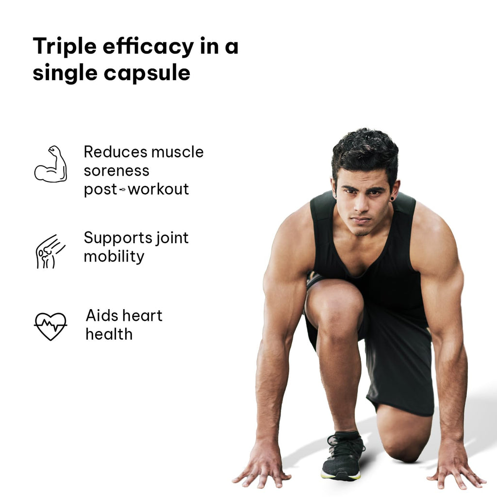 Hk vitals 3X Strength Omega-3 Fish Oil Supplement (60 Capsules) | 1150mg Fish Oil, 525mg EPA & 375mg DHA | For Healthy Heart & Joints | Men & Women
