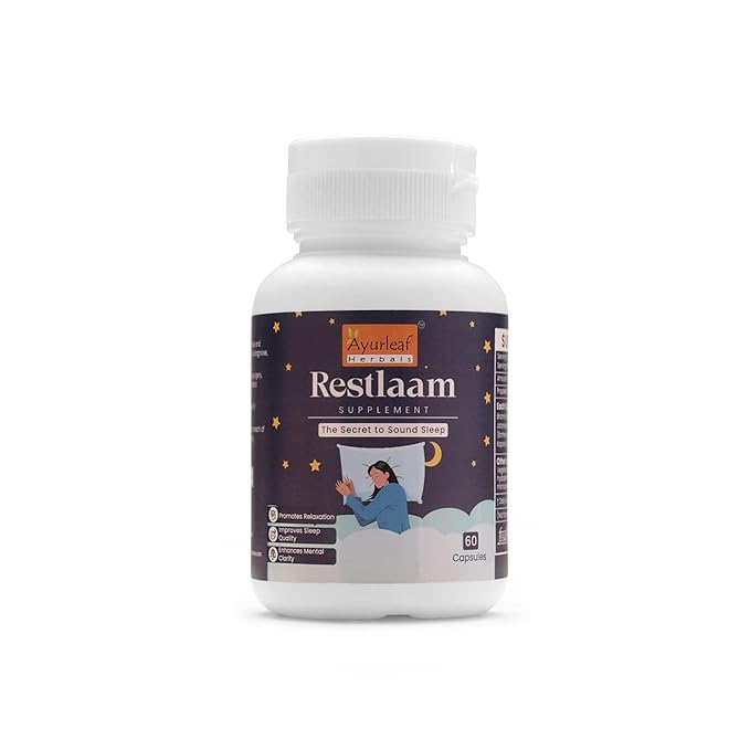 Ayurleaf Herbals - Restlaam Extract Blended Capsules 440 Mg | 60 Veggie Capsules for Men & Women