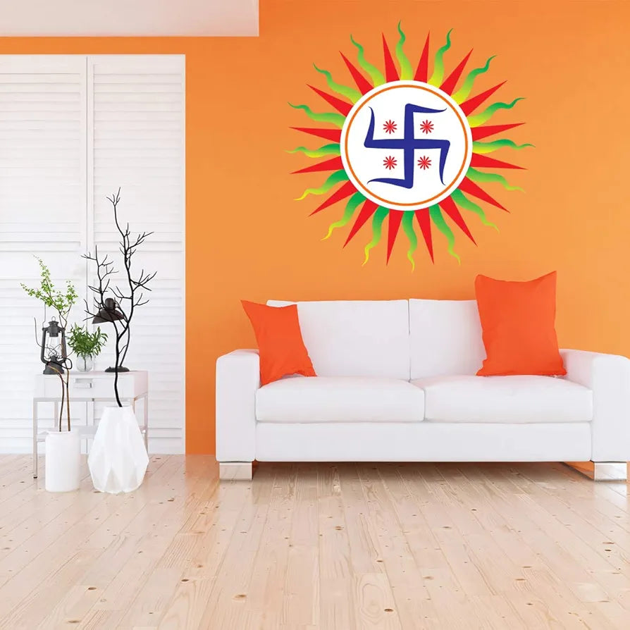 Rangoli Vinyl Wall Sticker Self-Adhesive Wall Decor Parent 5 Design-20