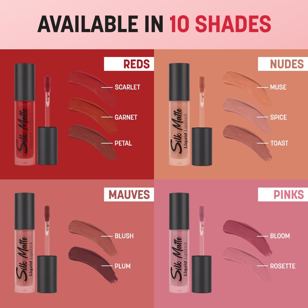 Daily Life Forever52 Silk Matte Liquid Lipstick 6 ml | Long-Lasting, Highly Pigmented, Hydrating Formula with Hyaluronic Acid, Peptides and Vitamin E