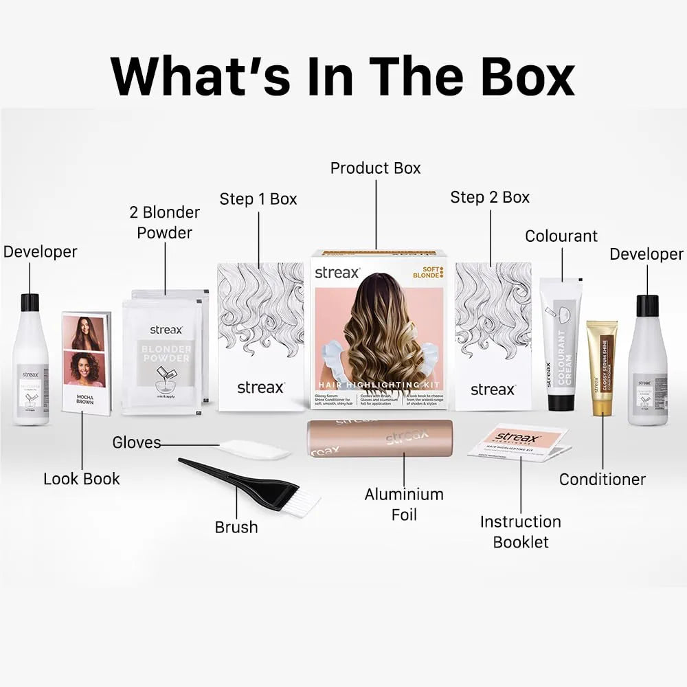 Streax Hair Colour Highlight Kit - 180 Gms