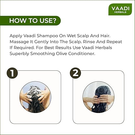 Vaadi Herbals Amla Shikakai Shampoo - 350 ml (Pack of 3)