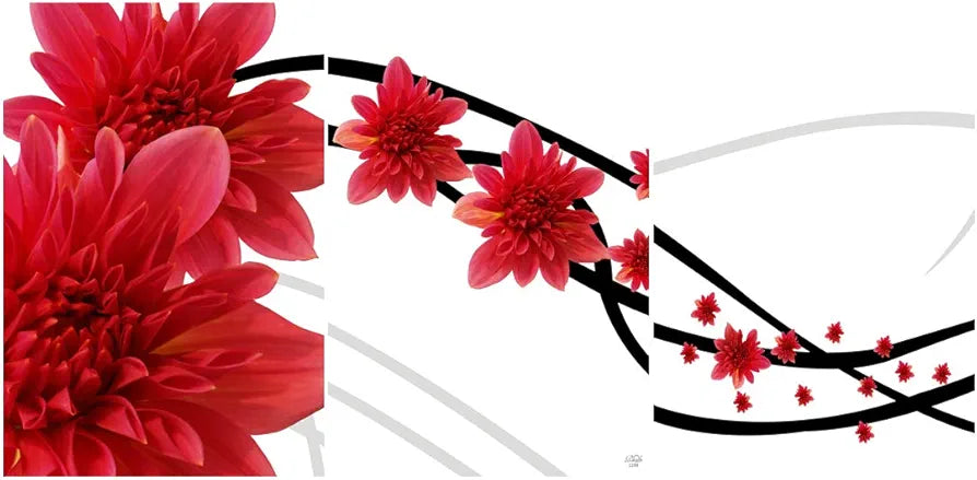 Rangoli MDF 3 Pcs Wall Poster 12x18 Inch Decorative Wall Art P-4 Design-7