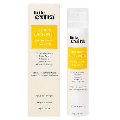 Little Extra Rice Berry Sunscreen, SPF 50 PA++++, UVA/B - 50 gms