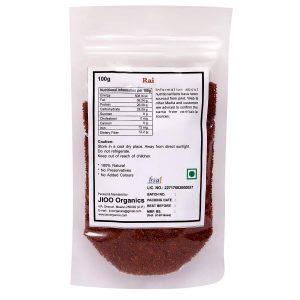 Jioo Organics Rai Sarson Banarsi Rai Mustard Seeds - 100 gms