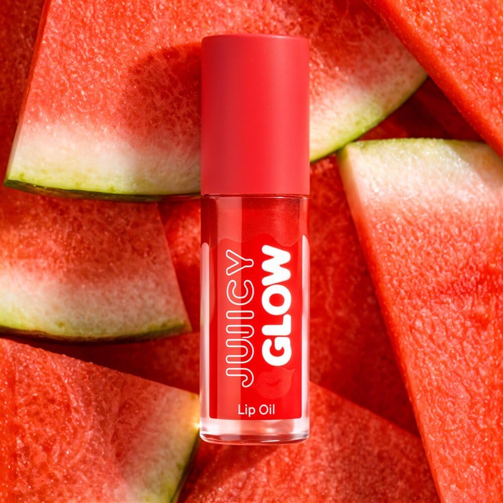 Daily Life Forever52 Juicy Glow Lip Oil â€“ Hydrating Tinted Lip Gloss, Plumping & Nourishing Formula | Non-Sticky, High Shine Gloss | Sheer Juicy Tint for Soft Lips (Sour Watermelon-03, Juicy Lip Glow) | Hydrating Lip Oil