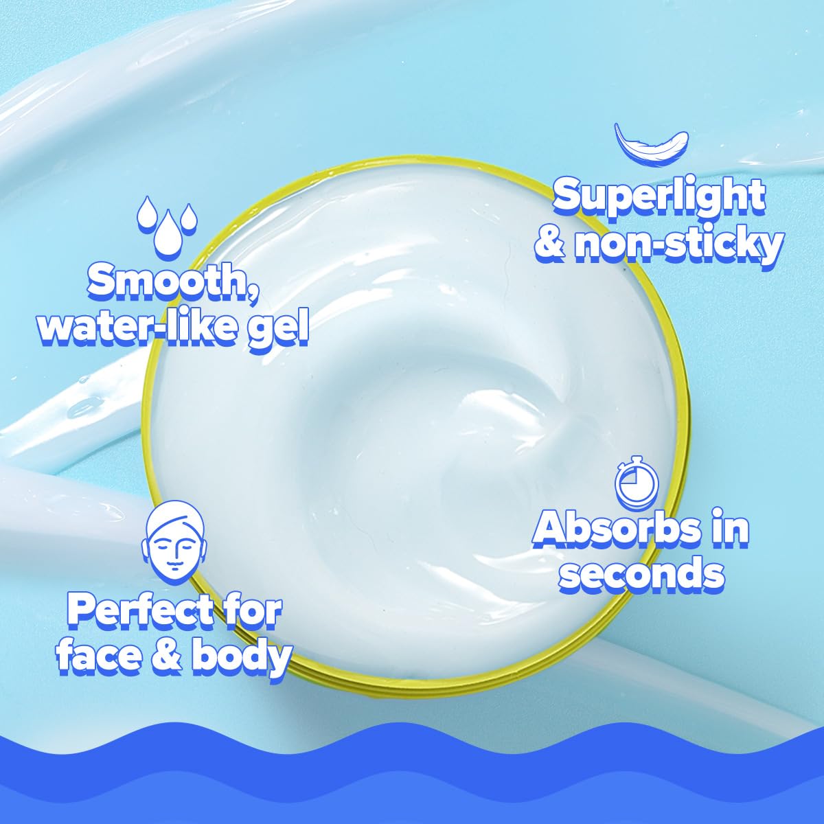 Aqualogica Bright+ Hydra Gel Moisturizer with Blueberry & Kojic Acid - 200 g | 24-Hour Intense Hydration | Water-Like Gel Texture | Makes Skin Bright & Spotless | For All Skin Types