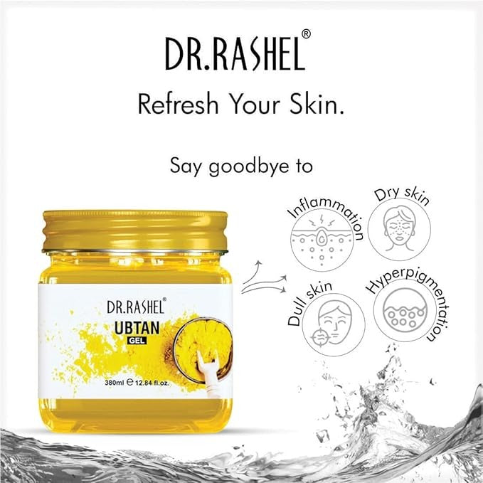 Dr.Rashel Gel For Face & Body For Normal Skin Ubtan Gel - 380 ml