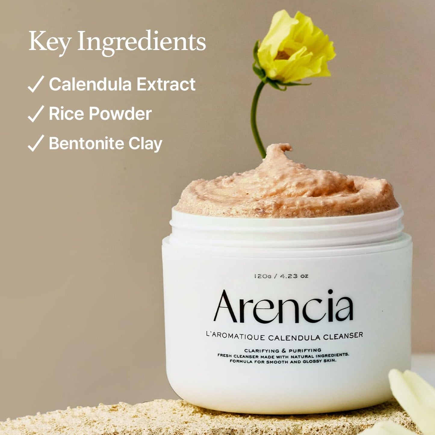 Arencia Calendula Rice Mochi Cleanser