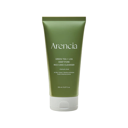 Arencia Green Tea + LHA Deep Pore Rice Cake Cleanser