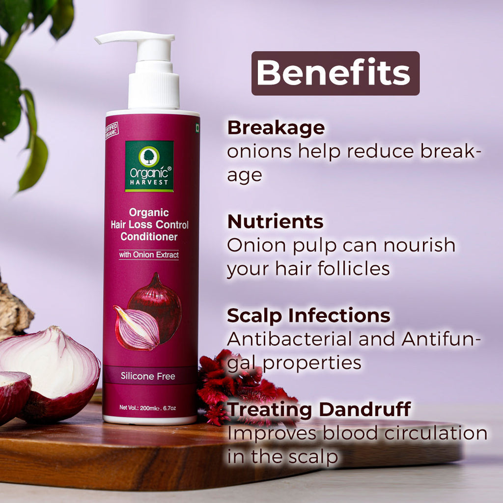 Organic Harvest Organic Hair Loss Control Conditioner With Onion Extract - 200 ml