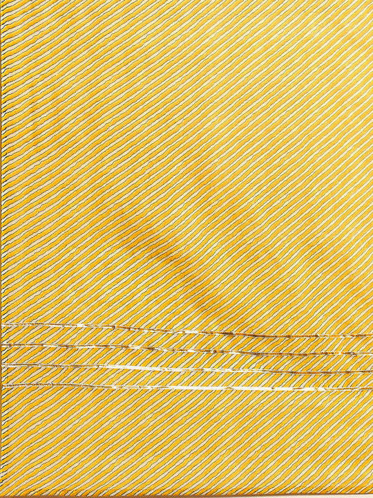 Anayna Women Yellow Ethnic Motifs Angrakha Pure Cotton Kurta with Trousers & Dupatta
