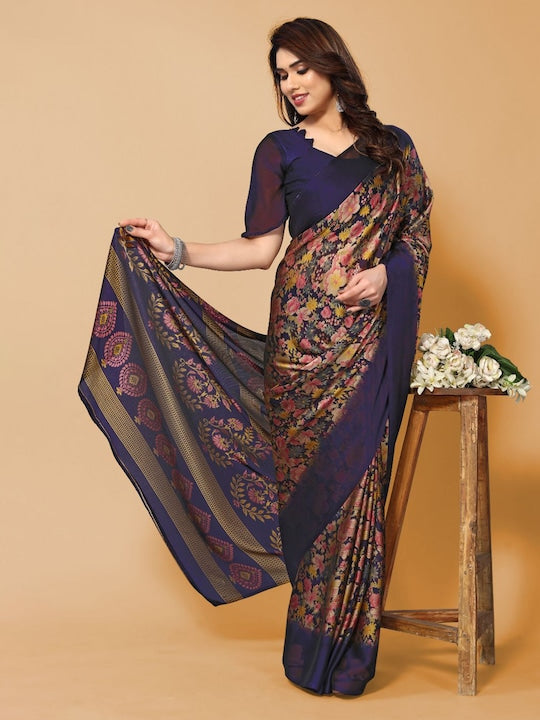 Fabmora Floral Printed Saree