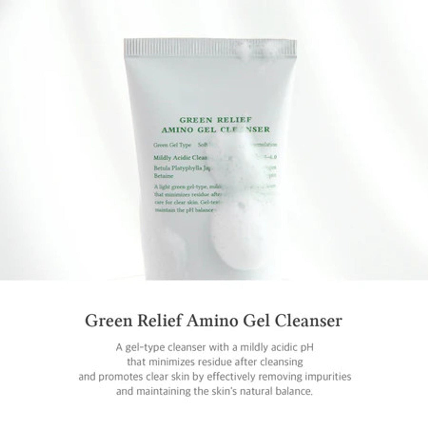 Dr.Althea Green Relief Amino Gel Cleanser: Gentle Soothing Face Wash for Irritated Skin