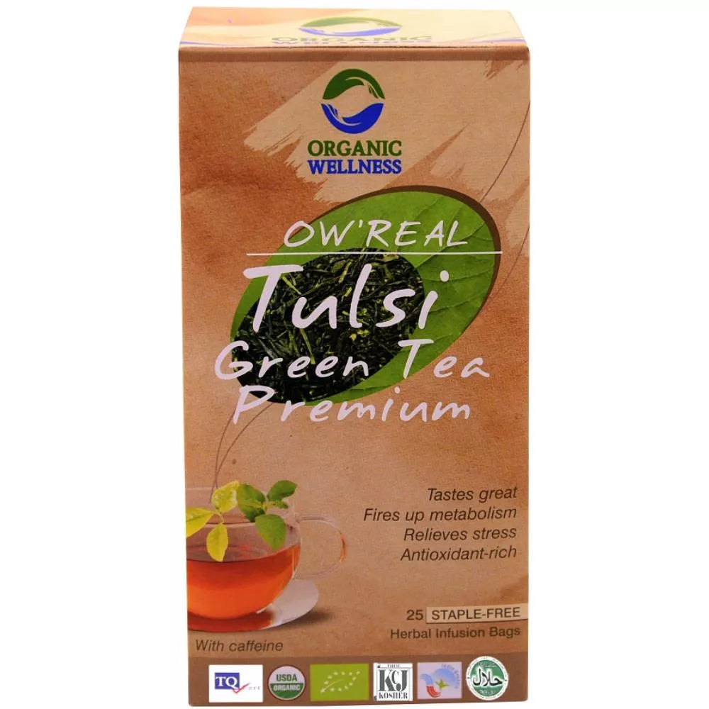 Organic Wellness Tulsi Green Tea Premium - 25 Teabags