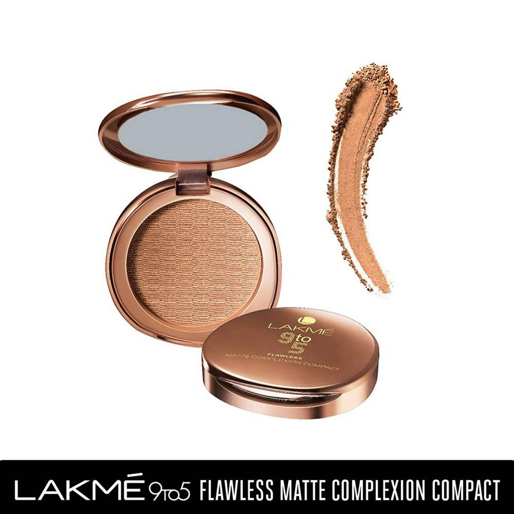 Lakme 9 To 5 Flawless Matte Complexion Compact  Apricot - 8 gms