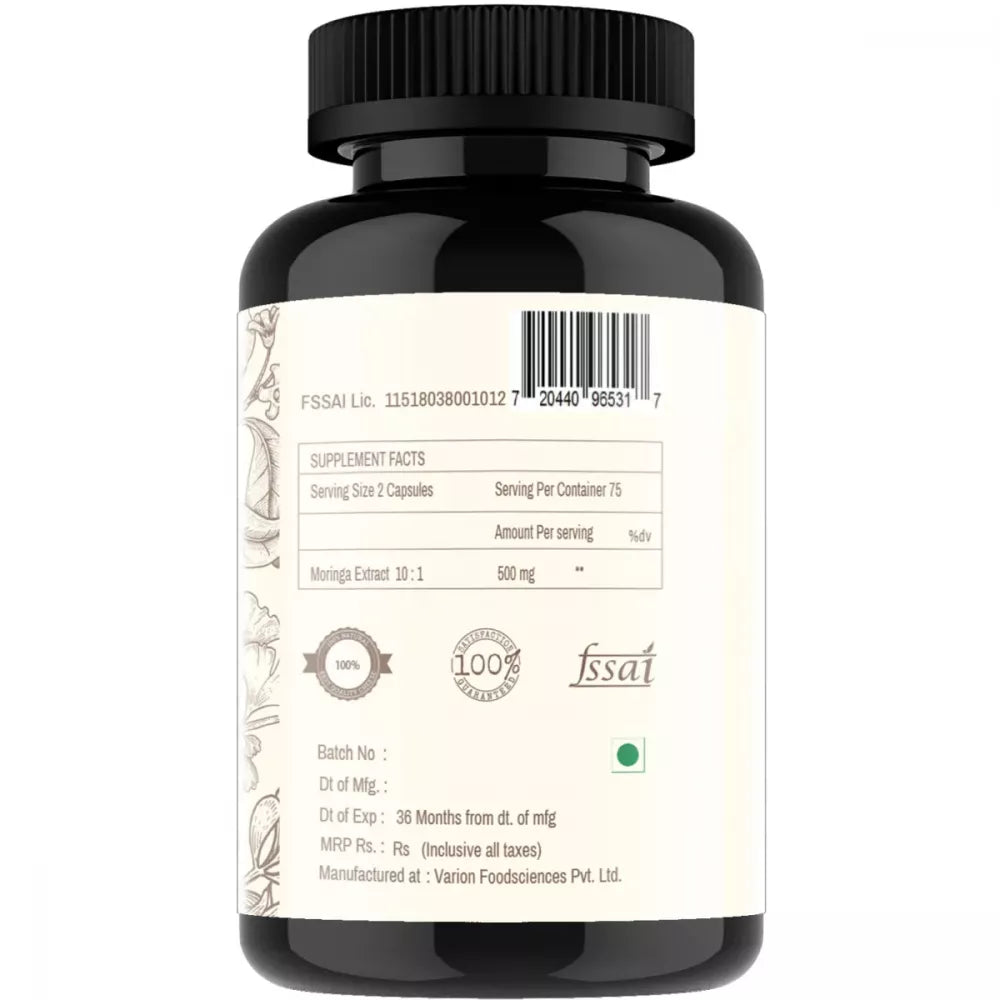 Vitaminhaat Moringa Extract Rich In Proteins 500 Mg Capsules - 75 caps