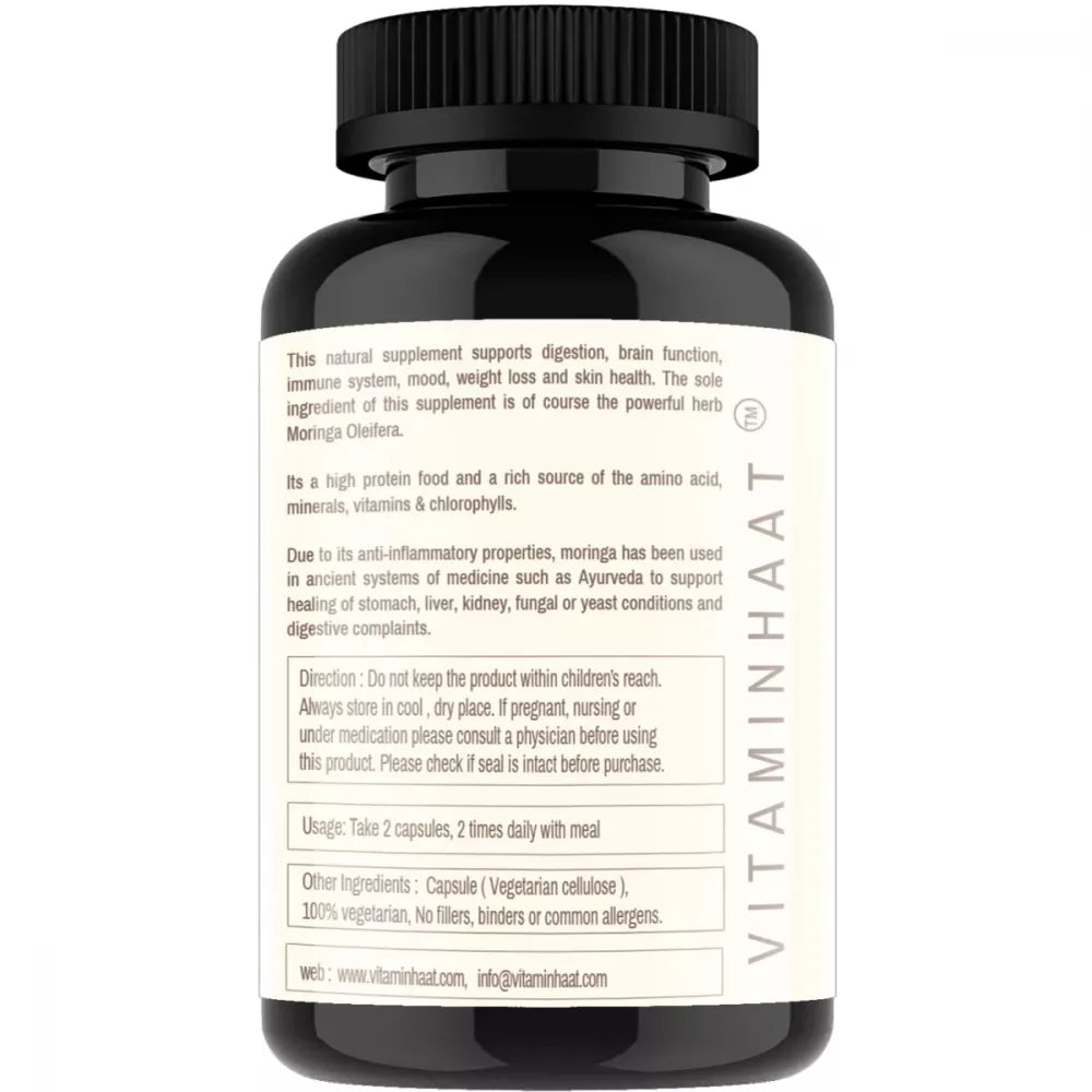 Vitaminhaat Moringa Extract Rich In Proteins 500 Mg Capsules - 75 caps