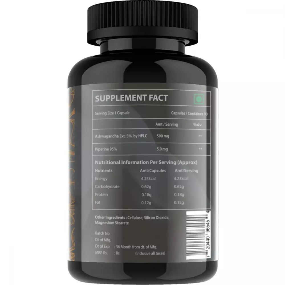 Vitaminhaat Ashwagandha Ext 5% HPLC 500 Mg Capsules - 90 caps