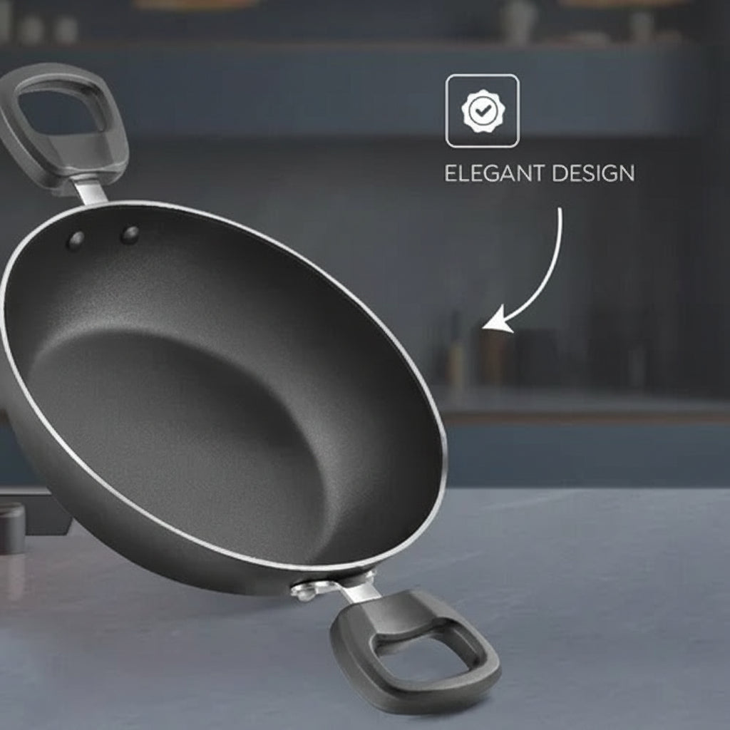 Judge by Prestige 26cm 3.2L Everyday Non-Stick Kadhai Cool Touch Handles
