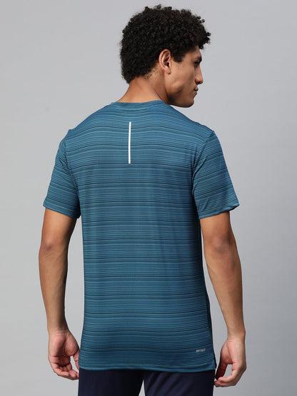 Alcis Striped Anti Static Slim Fit T-shirt