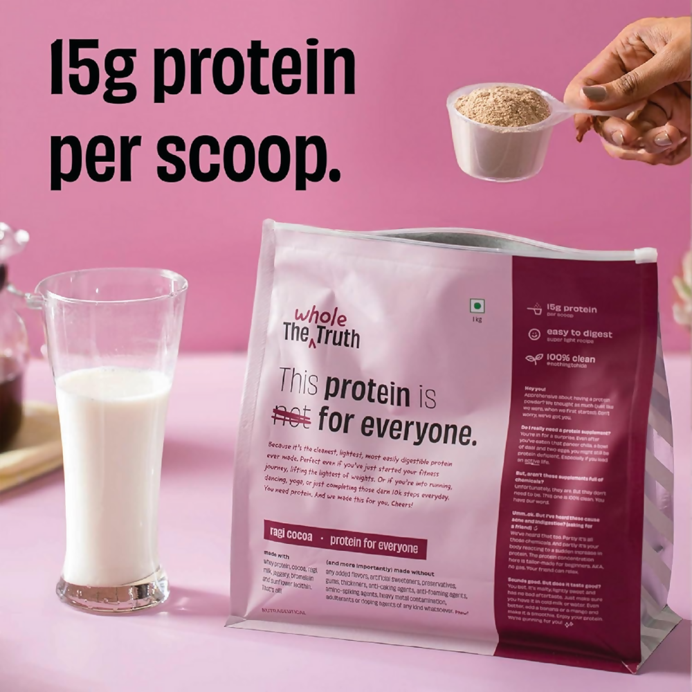 The Whole Truth 15g Protein/Scoop - Ragi Cocoa