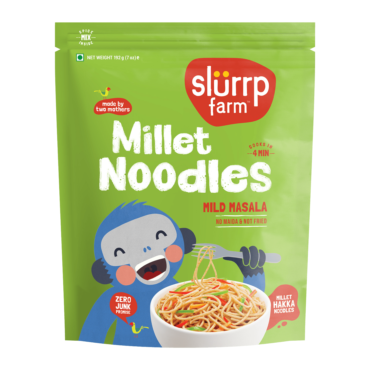 Slurrp Farm Mild Millet Noodles - 192 gms