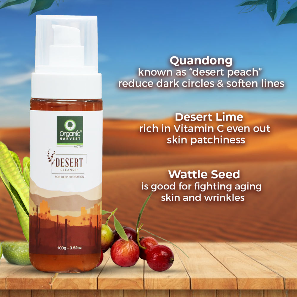 Organic Harvest Desert Cleanser For Deep Hydration - 100 gms