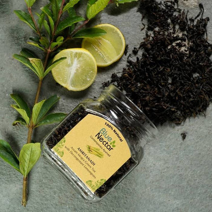 Blue Nectar Amritanadi Assam Mogra Green Tea with Decongestant Lemongrass