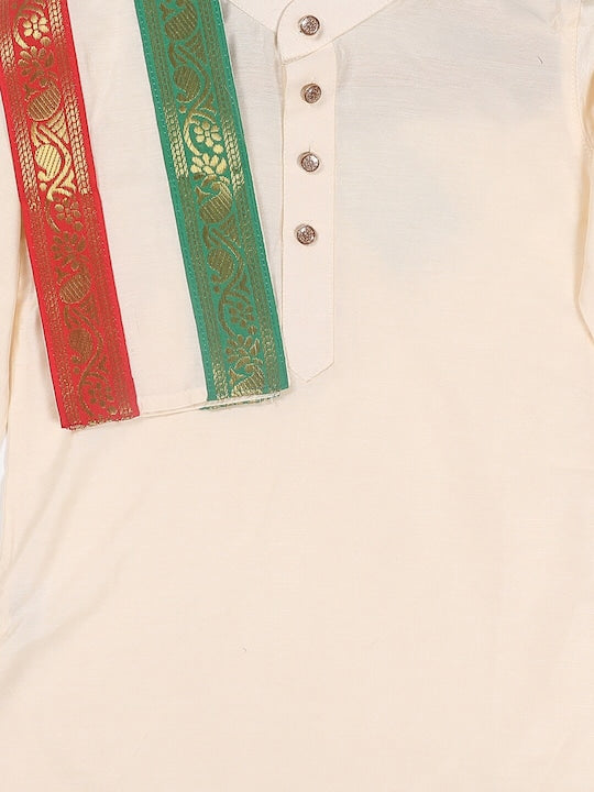 Vastramay Sishu Boys Kurta with Dhoti Pants & Dupatta