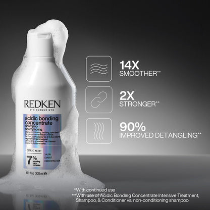 Redken Bond Repair Combo - Acidic Bonding Concentrate Sulphate-Free Shampoo & Leave-in Treatment