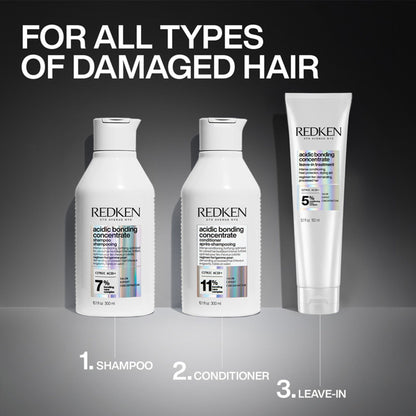 Redken Bond Repair Combo - Acidic Bonding Concentrate Sulphate-Free Shampoo & Leave-in Treatment
