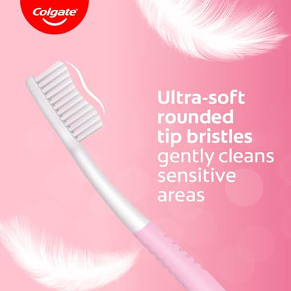Colgate Gentle Sensitive Care Ultra Soft Bristles Manual Toothbrush for Adult Combo Pack Offer,Multicolor- 5Pcs